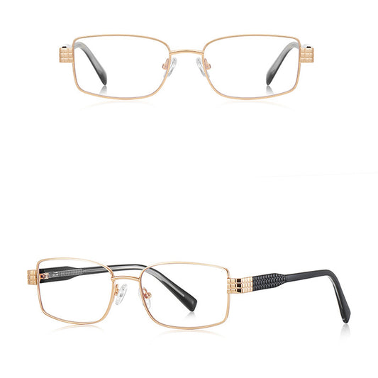 Okulary Komputerowe Damskie Techsuit 3163, Anti-Blue Light, Czarne Złote