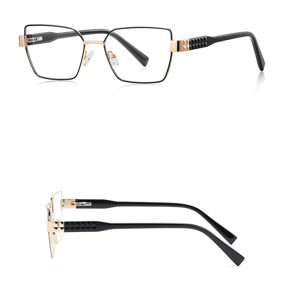 Okulary Komputerowe Damskie Techsuit 3169, Anti-Blue Light, Czarne