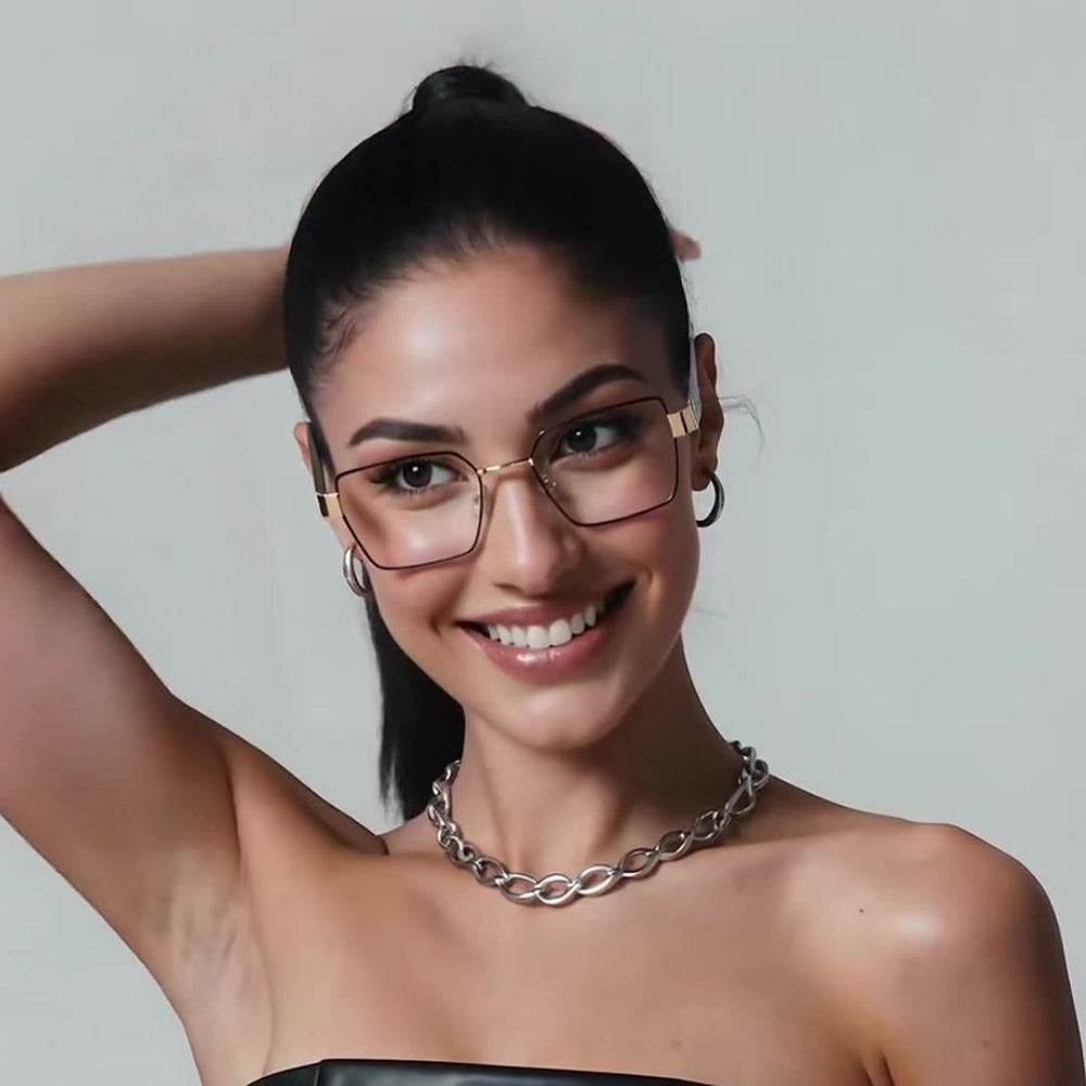 Okulary Komputerowe Damskie Techsuit 3169, Anti-Blue Light, Czarne