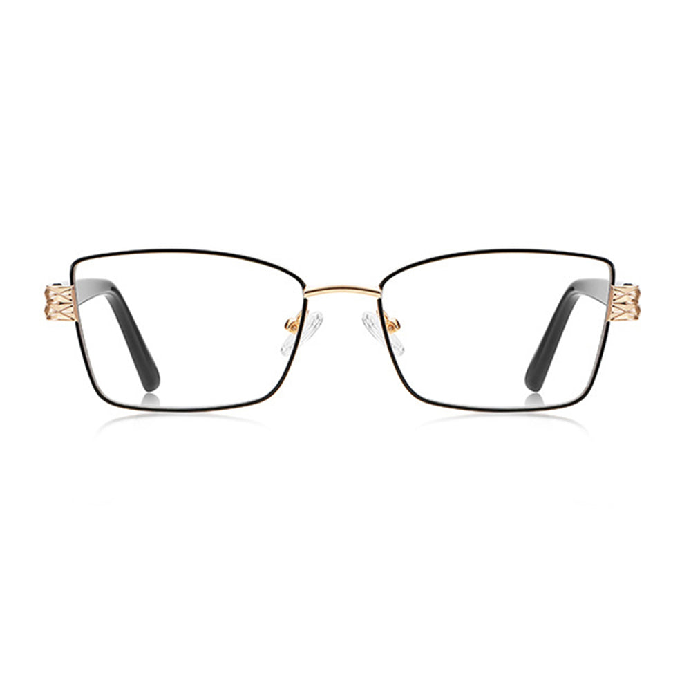 Okulary Komputerowe Damskie Techsuit 3171, Anti-Blue Light, Czarne