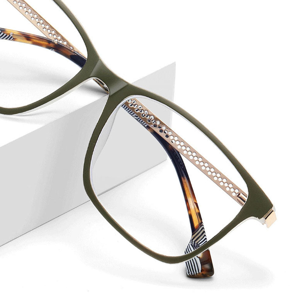 Techsuit LS202 Women's Computer Glasses, Anti-Blue Light, Green