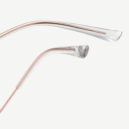Techsuit LS501 Women's Computer Glasses, Anti-Blue Light, Rose Gold