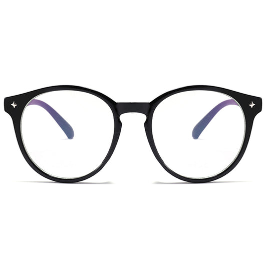 Okulary komputerowe damskie Techsuit PC28003-C1, antyniebieskie, czarne