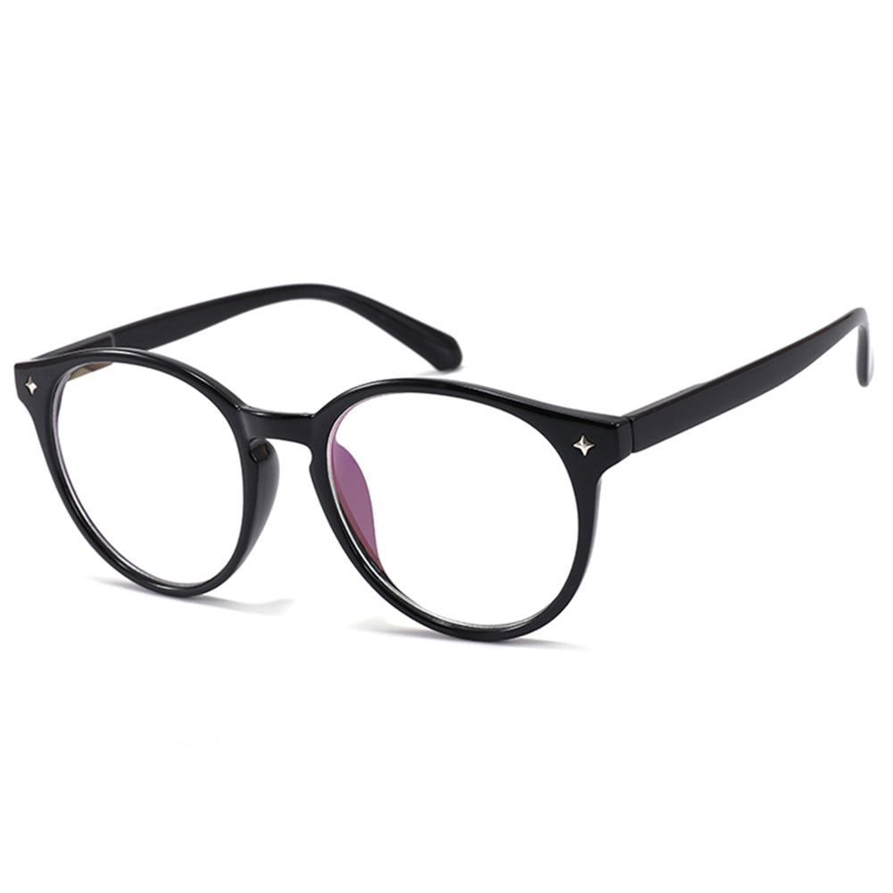 Okulary komputerowe damskie Techsuit PC28003-C1, antyniebieskie, czarne