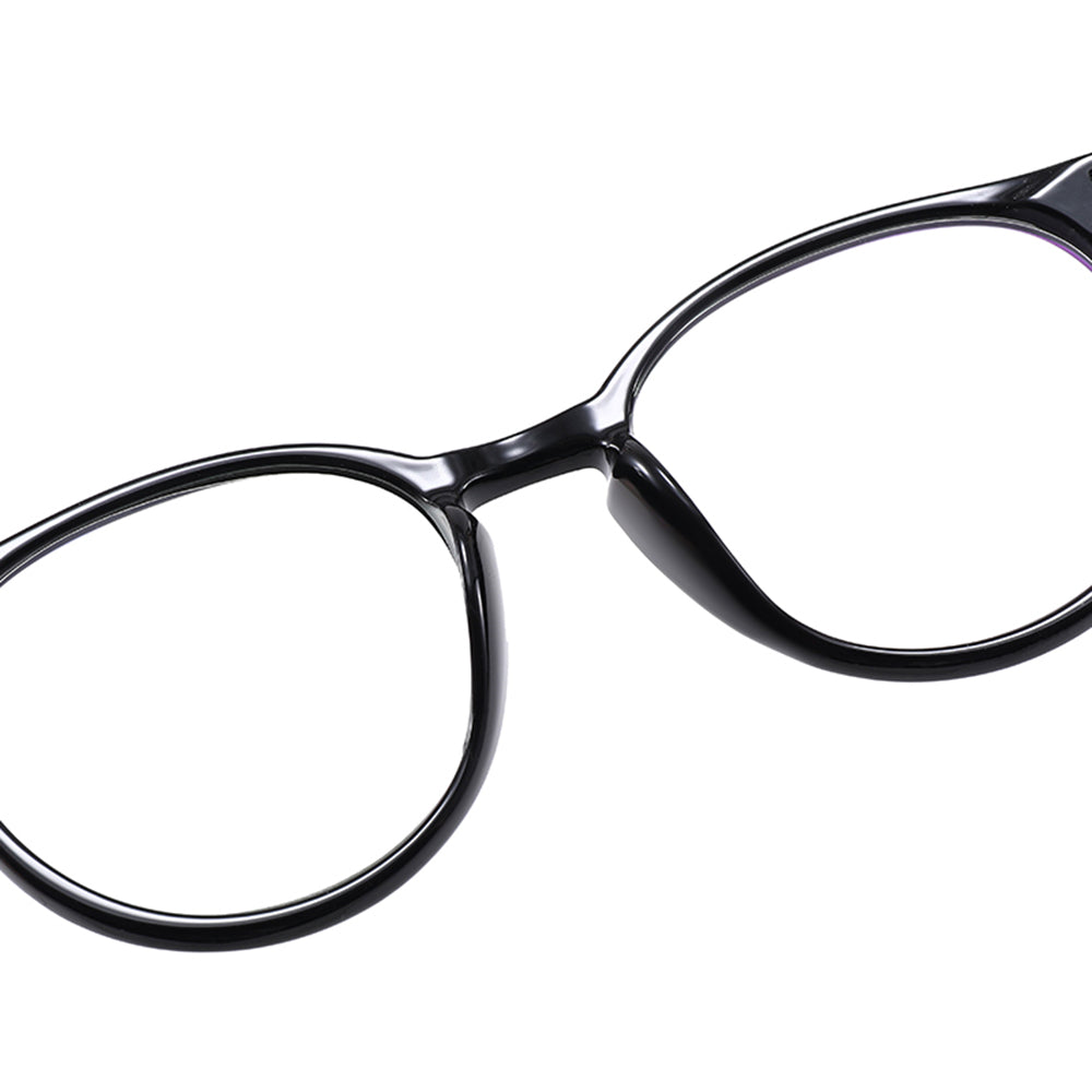 Okulary komputerowe damskie Techsuit PC28003-C1, antyniebieskie, czarne