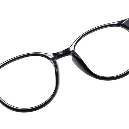 Okulary komputerowe damskie Techsuit PC28003-C1, antyniebieskie, czarne
