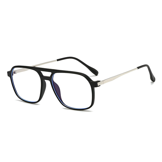 Okulary komputerowe unisex Techsuit 83092, antyniebieskie światło, czarno-srebrne