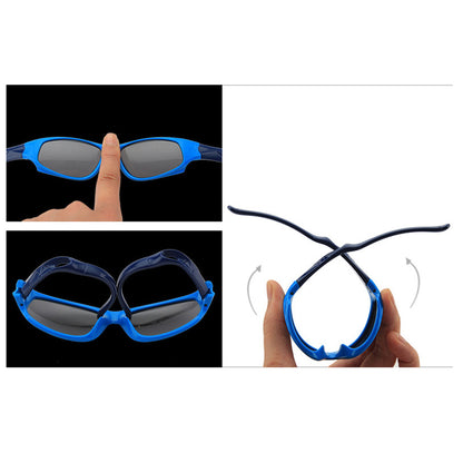 Techsuit 800-C29 Kids' Sports Sunglasses, Polarized, Blue