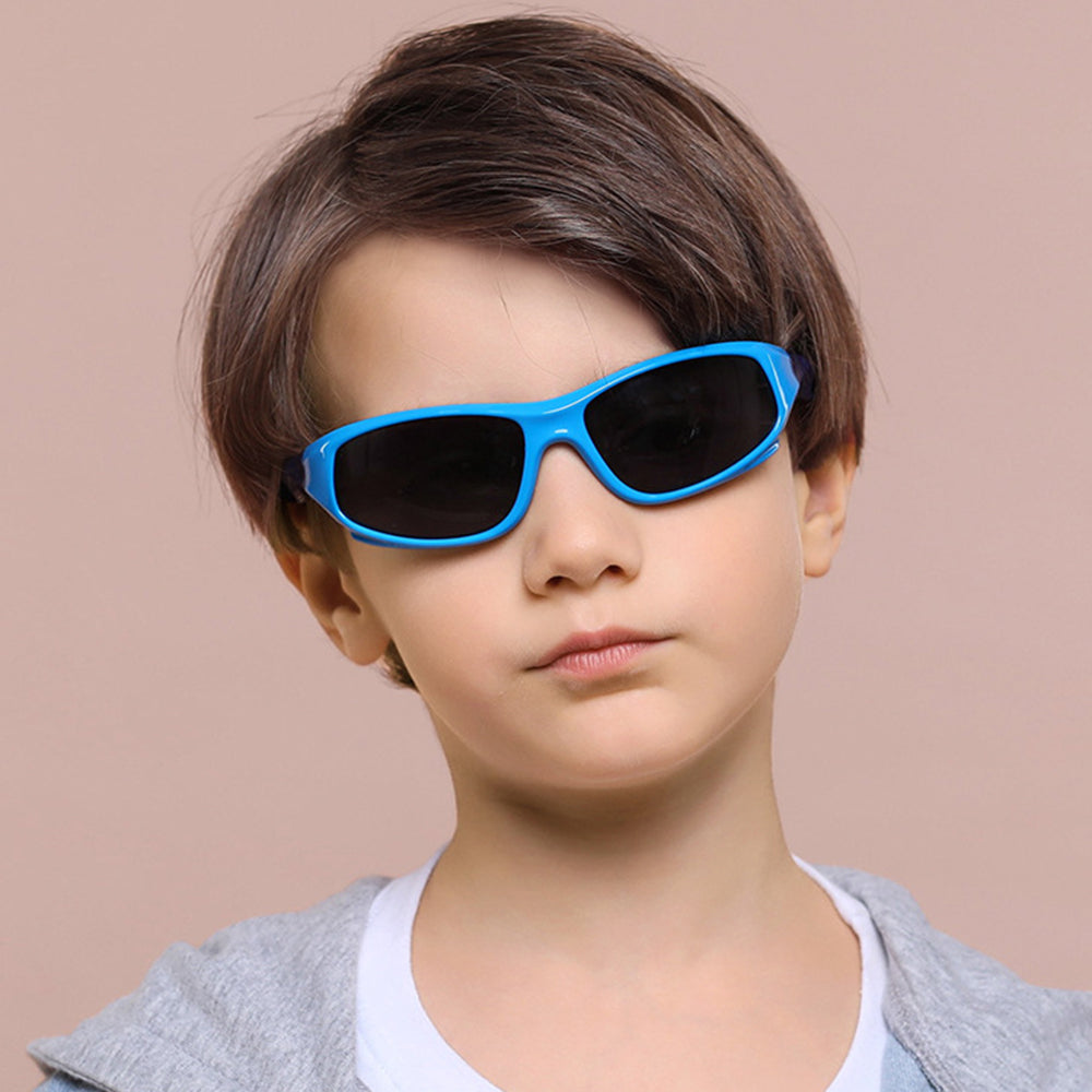 Okulary Przeciwsłoneczne Sportowe dla Dzieci Techsuit 816-C3, Polaryzacyjne, Różowo-Zielone