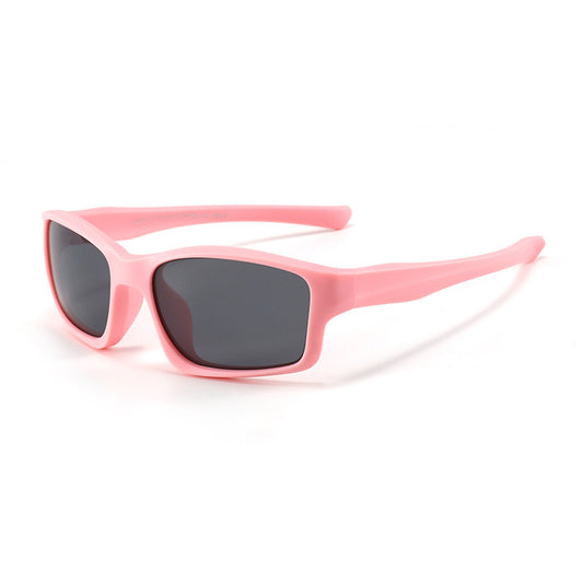 Okulary Przeciwsłoneczne Sportowe Dla Dzieci Techsuit 8202-C22, Polaryzacyjne, Różowe