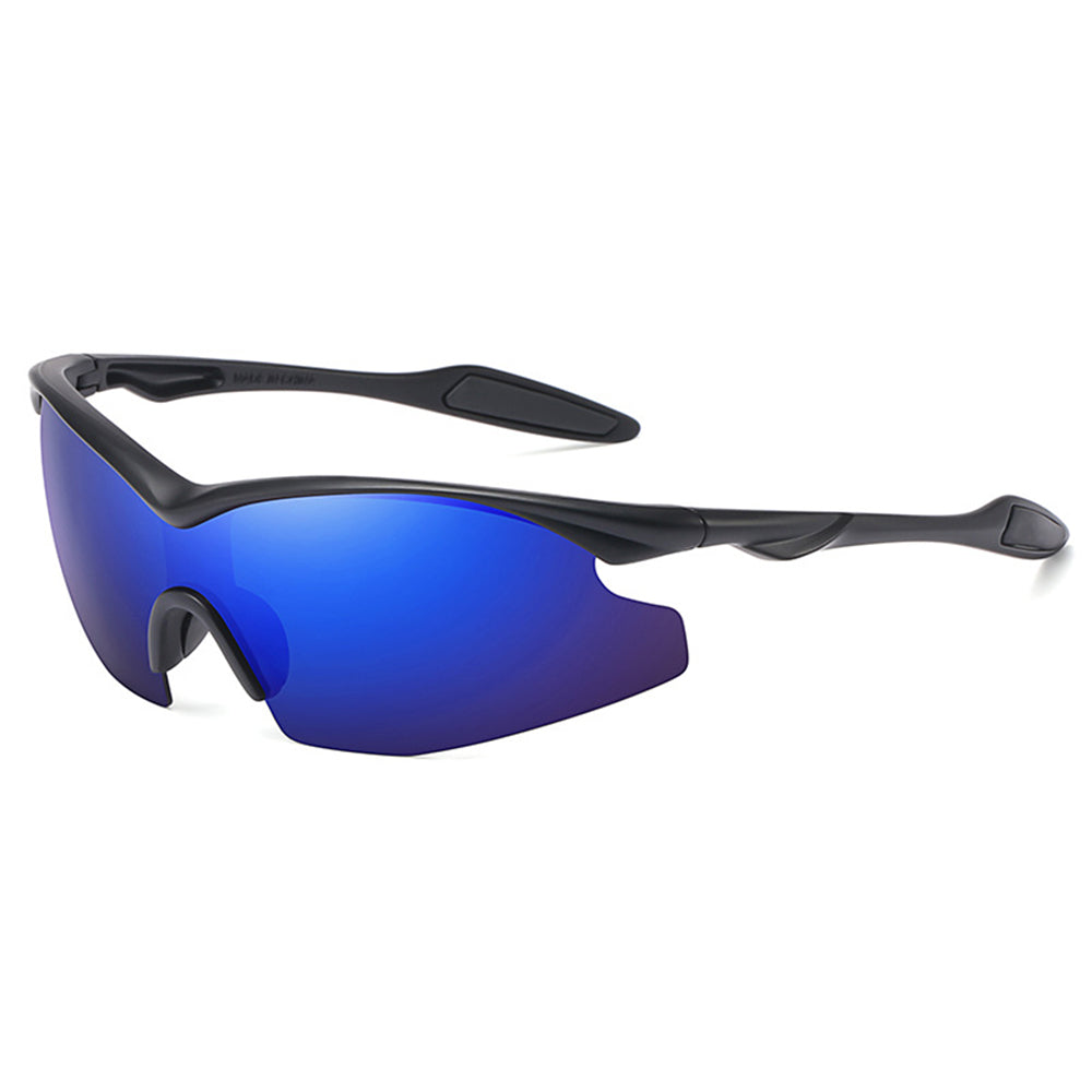 Okulary rowerowe unisex Techsuit 1806, ochrona UV, czarne niebieskie fioletowe
