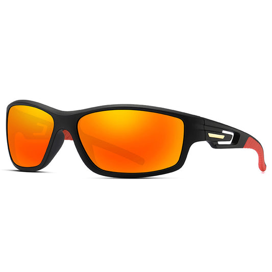 Unisex Cycling Glasses Techsuit 201910, Polarized, Black Red