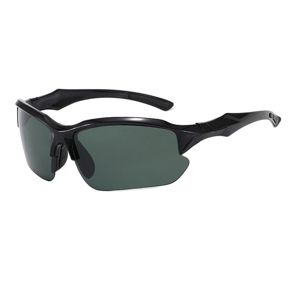 Okulary rowerowe unisex Techsuit 9301, ochrona UV, czarne