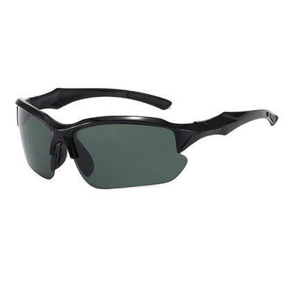 Okulary rowerowe unisex Techsuit 9301, ochrona UV, czarne