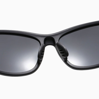 Okulary rowerowe unisex Techsuit 9309, polaryzacyjne, czarno-żółte