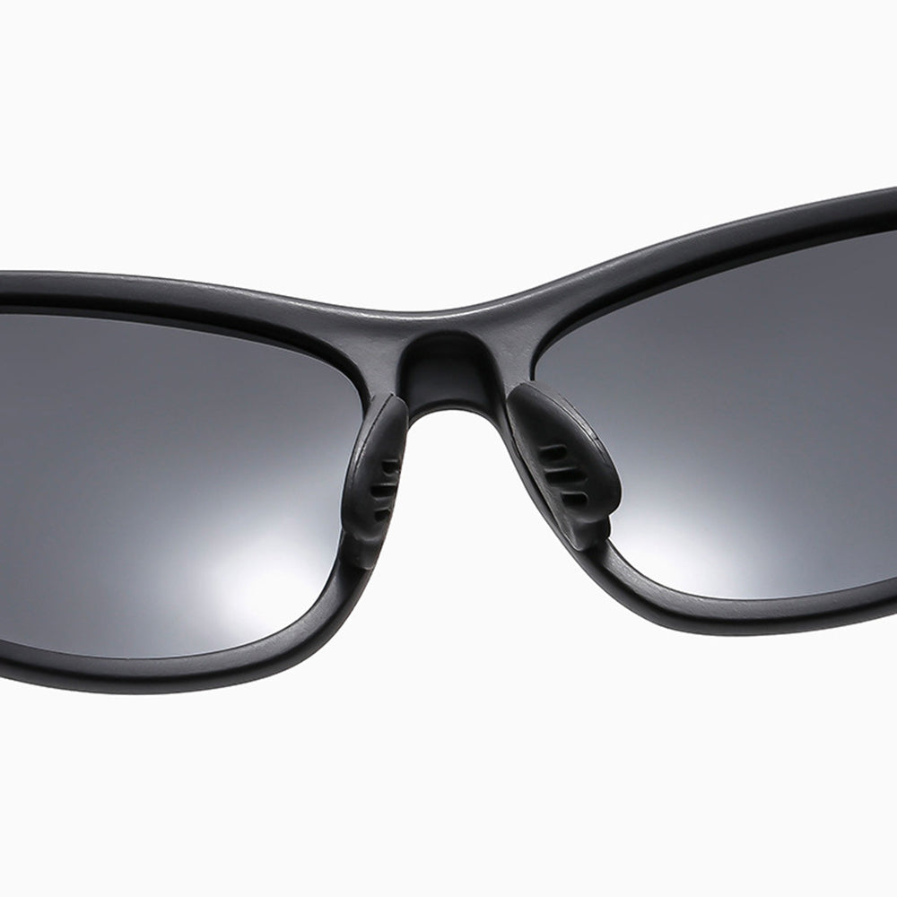 Unisex Cycling Glasses Techsuit 9309, Polarized, Black Brown