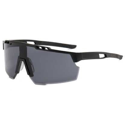 Okulary rowerowe unisex Techsuit 9963, czarne