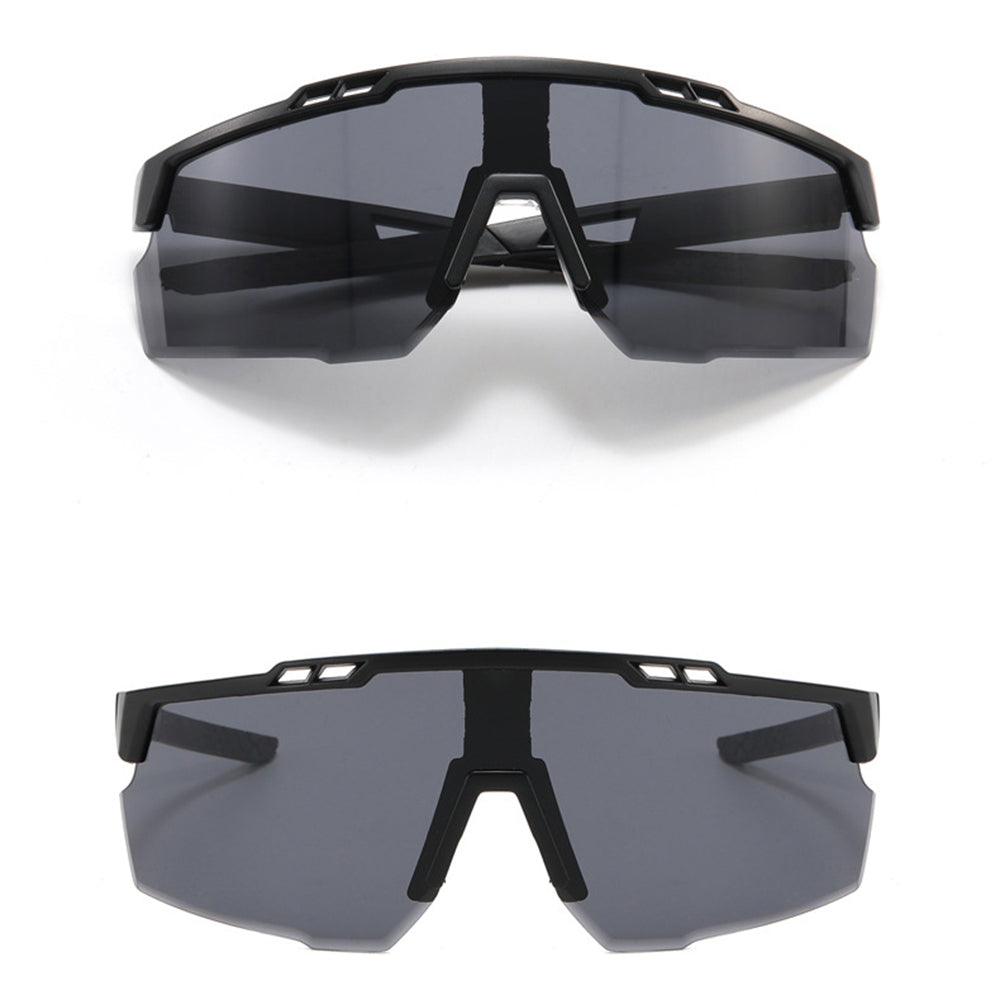Okulary rowerowe unisex Techsuit 9963, czarno-niebieskie