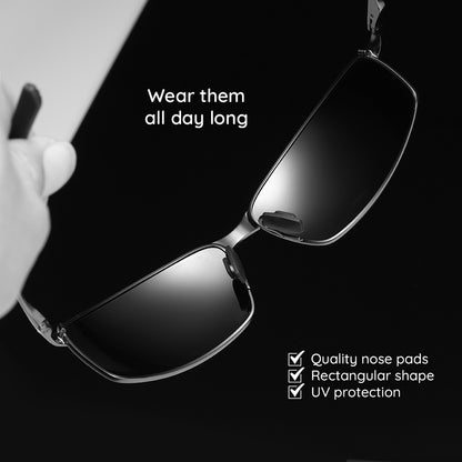 Men's Techsuit 559 Sunglasses, Polarized, UV Protection, Transparent Black