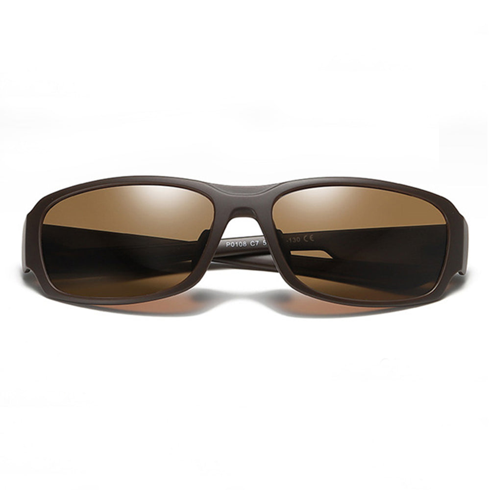 Men's Techsuit MM108 Sunglasses, Polarized, UV Protection, Brown