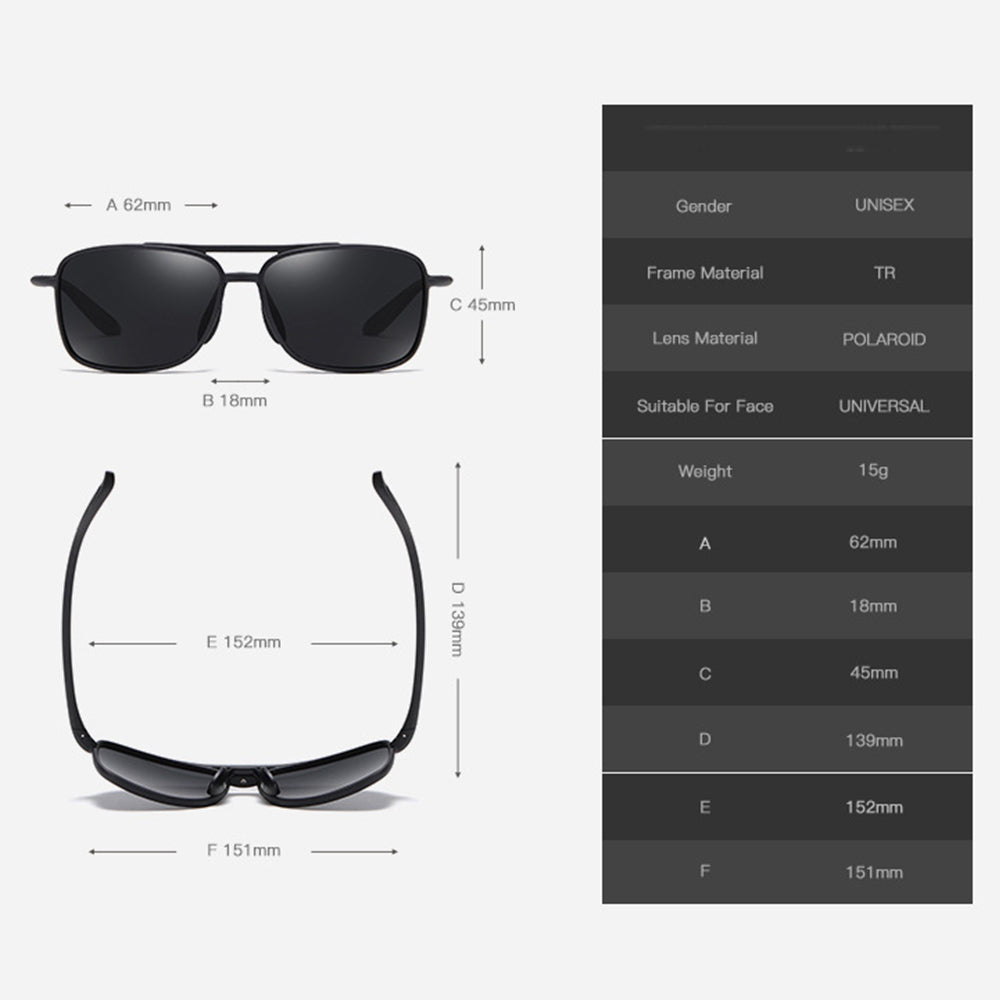 Okulary Przeciwsłoneczne Męskie Techsuit MM99, Polaryzowane, Ochrona UV, Brązowe
