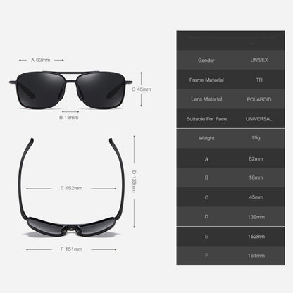 Okulary Przeciwsłoneczne Męskie Techsuit MM99, Polaryzowane, Ochrona UV, Brązowe