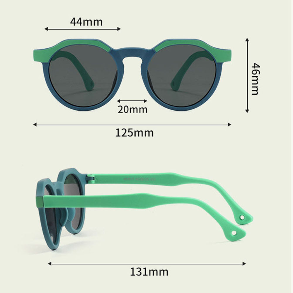 Okulary Przeciwsłoneczne Dla Dzieci Techsuit 601, Polaryzacyjne, Ochrona UV, Pomarańczowo-Szare
