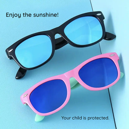 Okulary Przeciwsłoneczne Dla Dzieci Techsuit D802, Polaryzacyjne, Ochrona UV, Granatowo-żółte