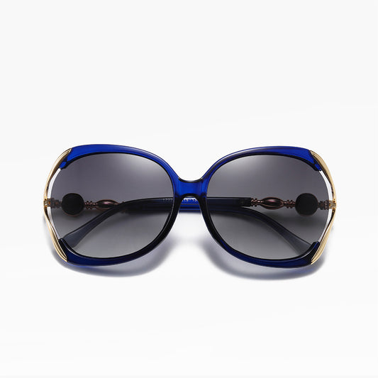 Damskie okulary przeciwsłoneczne Techsuit 1722, polaryzacyjne, ochrona UV, niebiesko-szare