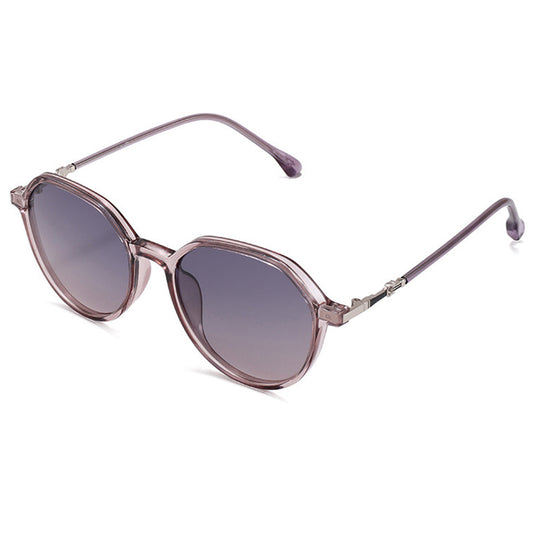 Damskie okulary przeciwsłoneczne Techsuit 2203, polaryzacyjne, ochrona UV, szaro-różowe