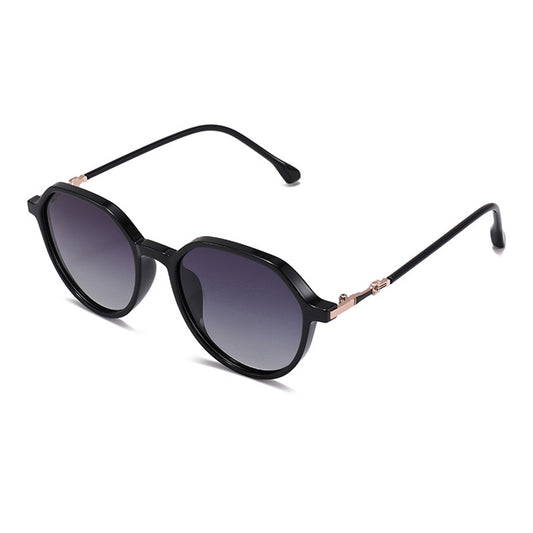Okulary Przeciwsłoneczne Damskie Techsuit 2203, Polaryzacyjne, Ochrona UV, Czarno-Szare