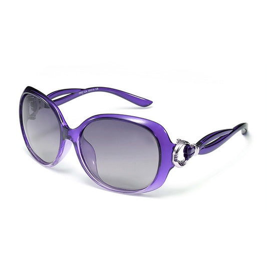 Damskie okulary przeciwsłoneczne Techsuit 2962, polaryzacyjne, ochrona UV, fioletowe