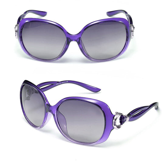 Damskie okulary przeciwsłoneczne Techsuit 2962, polaryzacyjne, ochrona UV, fioletowe