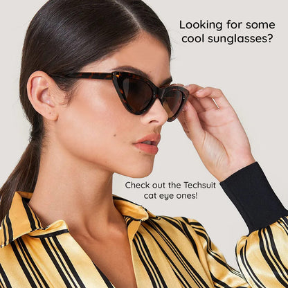 Damskie okulary przeciwsłoneczne Techsuit 5040, czarne