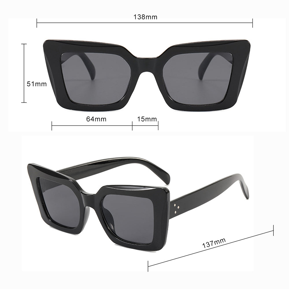 Damskie okulary przeciwsłoneczne Techsuit 5277, brązowe