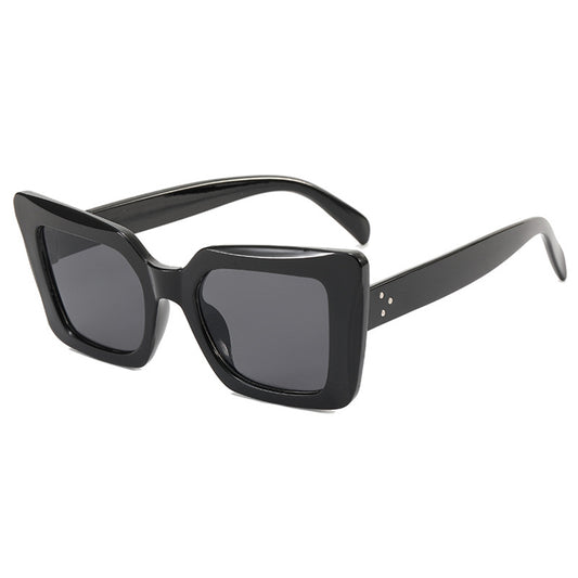 Damskie okulary przeciwsłoneczne Techsuit 5277, czarno-szare