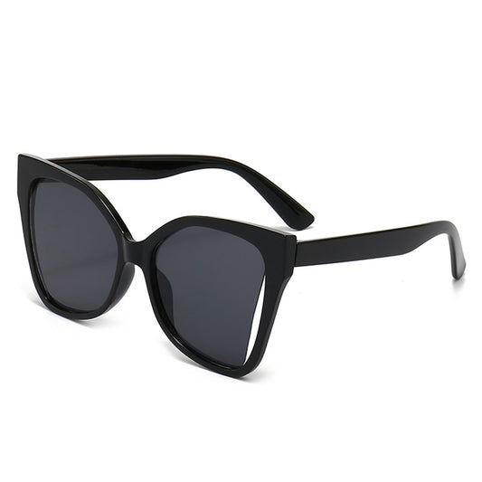Damskie okulary przeciwsłoneczne Techsuit 5335, czarno-szare