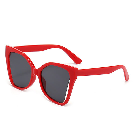 Damskie okulary przeciwsłoneczne Techsuit 5335, czerwono-szare
