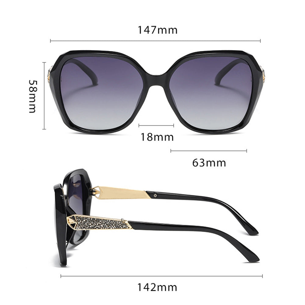 Techsuit 5599 Women's Sunglasses, Polarized, UV Protection, Brown