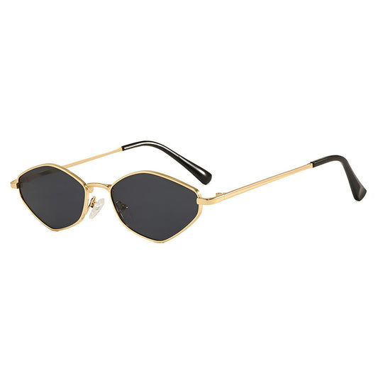 Damskie okulary przeciwsłoneczne Techsuit 6206, złoto-czarne