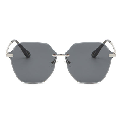 Damskie okulary przeciwsłoneczne Techsuit 8195, czarno-srebrne