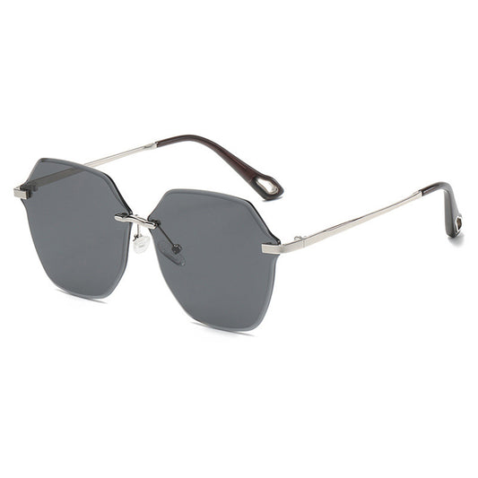 Techsuit 8195 Women's Sunglasses, Black Silver