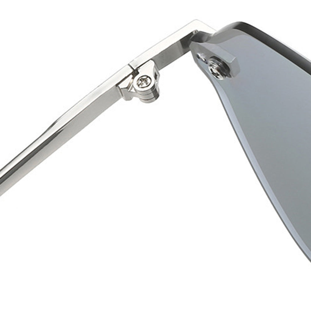 Damskie okulary przeciwsłoneczne Techsuit 8195, czarno-srebrne