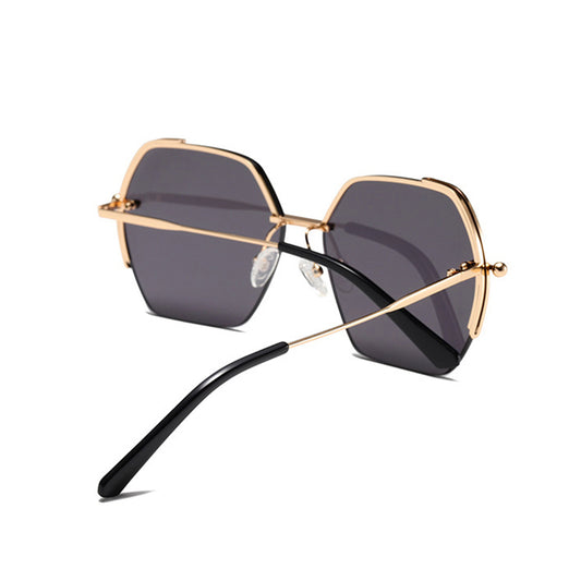 Damskie okulary przeciwsłoneczne Techsuit 8561, złoto-szare