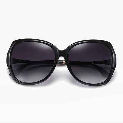Damskie okulary przeciwsłoneczne Techsuit 8881, polaryzacyjne, ochrona UV, czarno-szare