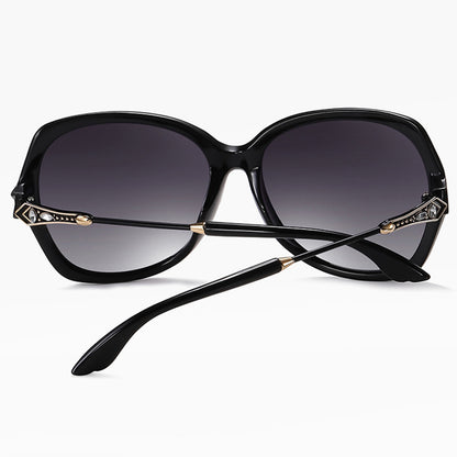 Damskie okulary przeciwsłoneczne Techsuit 8881, polaryzacyjne, ochrona UV, czarno-szare