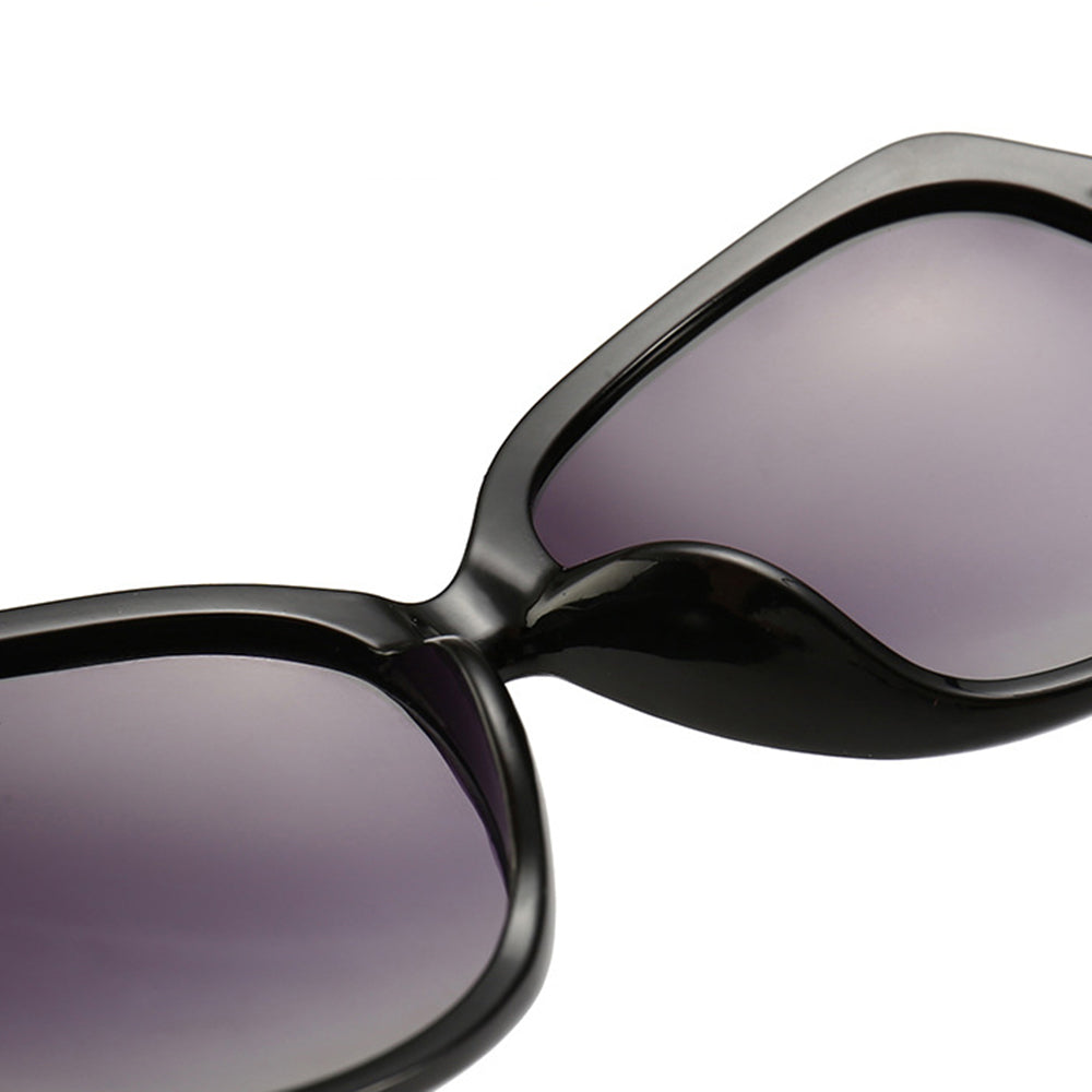 Damskie okulary przeciwsłoneczne Techsuit 8881, polaryzacyjne, ochrona UV, czarno-szare