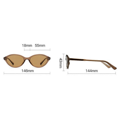 Damskie okulary przeciwsłoneczne Techsuit 99034, brązowe