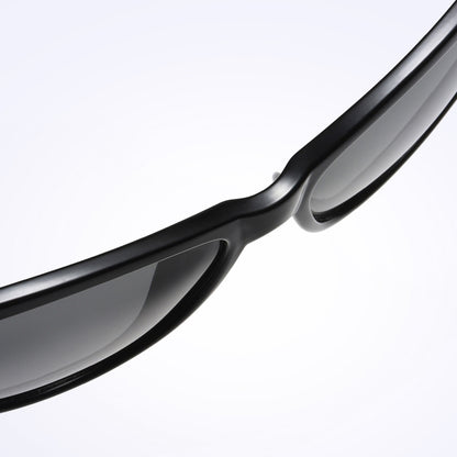 Damskie okulary przeciwsłoneczne Techsuit A572, polaryzacyjne, ochrona UV, brązowo-białe