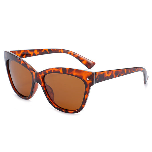 Damskie okulary przeciwsłoneczne Techsuit OD8155-C3, polaryzacyjne, ochrona UV, czarno-brązowe